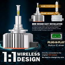 HYNBYZJ 2pcs D1S D3S 360 LED Lights Bulbs HID 300W D2S D4S LED Canbus D1R D2R D3R D4R Xenon Turbo Car Headlight Lamp For Projector Lens 12V - A - View 8