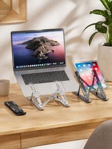 1 buah Dudukan Laptop, Dudukan Laptop Lipat dan Dapat Diatur untuk Meja, Dudukan Laptop Lipat & Dapat Diatur, Dudukan Meja untuk Cooler Pad Notebook, Dudukan Tablet Portabel Universal yang Dapat Diatur, Cocok untuk Semua Laptop - beraneka warna - View 2