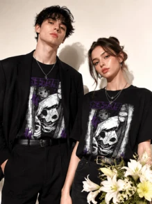 Unisex Heavy Cotton T-Shirt 230 G/M² 100% Cotton, Gachiakuta V9 Print - Black - View 1