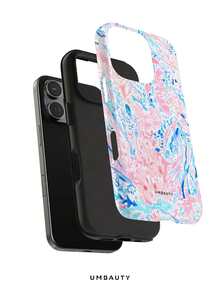 UMBAUTY 1pc Soft Matte Pink Ocean Coral Pattern Design Phone Case, Compatible With Phone 17 Pro Max, 16 Pro Max, 15 Pro Max, 14 Pro Max, 11/12/13/14/15/16/18 Pro/Pro Max/Plus, High-End Fashionable And Fun Phone Cover For Men And Women, Ideal Gift For Girlfriend On Easter, Spring, Wedding Season And Birthday - Multicolor - View 2