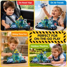 Mini Magnetic Tiles Colorful Window City Police Theme Children's Educational Building Blocks Toy, Travel Portable Version With Storage Tin Box, Mini Magnetic Tiles Educational Assembly Magnetic Blocks, Perfect Birthday Gift For Boys And Girls - Multicolor - View 11