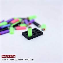 10/5/1個迷你打火機 逼真微縮打火機模型 精緻細節 適合收藏與居家裝飾 - 彩色 - 查看 9