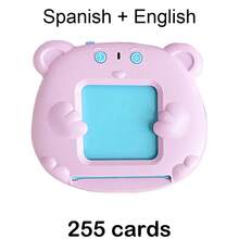 224/510 Interactive Word Flash Cards Reader, 112/225 Double-Sided Cards, Blue & Pink, Rechargeable, Educational Interactive Toy, Learning Flash Card Machine, Holiday/Birthday Gift - Multicolor - View 22