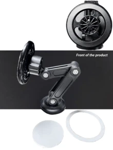 2026 New Strong Magnetic Car Phone Holder Vacuum Suction Cup Foldable Dashboard 360° Rotating Navigation Phone Mount Fixed Support Phone Stand - Multicolor - View 9