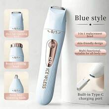 Women's 3-In-1 Hair Removal Device, Combines Shaver And Trimmer, Electric Underarm Hair Removal Device, Intimate Area Hair Removal, Gentle And Efficient, Rechargeable, Fully Automatic Hair Removal Device, Suitable For Shaving And Hair Removal - Multicolor - View 14