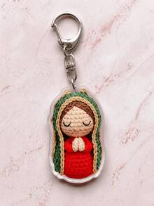 1/10 Pcs 2D Acrylic Mary Keychain Set, Acrylic Keychain, Unisex Backpack Charm And Car Keychain, Couple Commemorative Pendant, Blessing And Grace Believer Gift, Suitable For Daily Use, Holidays, Religious Commemoration, Ramadan, Party, Baptism, Wedding And Church Events - Multicolor - View 12