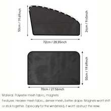 4pcs Magnetic Car Sunshade - Ultra-Thin, Sun Protection & Heat Insulation, Retractable Side Window Shade, Mosquito-Proof, Suitable As Gift For Friends, Graduation Gift, Back To School Gift, Christmas Decoration, Gift For Parents, Personalized Gift, Birthday Gift, New Year Gift - A - View 7