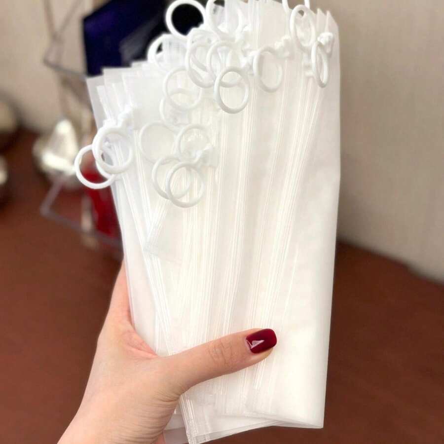 密封磨砂防水拉環收納袋，便攜透明拉鍊旅行多功能收納袋