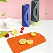 1pc Silicone Heat Resistant Mat, Non-Slip Anti-Scald Pot Pad, Kitchen Countertop Organizer, Home Cooking Placemat, Thickened High Temperature Resistant Easy To Clean Multi-Color Options, Christmas Housewarming Thanksgiving Gift - Multicolor - View 2