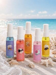 Brazil Beach Series Alcohol-Free Fragrance Spray, Long-Lasting Air Freshener, Limited Edition Combo Set, Suitable For Indoor And Outdoor Use. Blending Vanilla, Coconut, Floral, Fruity And Citrus Notes, Multi-Layer Design, Elegant And Charming, Using Rich Layered Fragrance Formula. Long-Lasting Scent, Effectively Eliminates Odors. Suitable For Daily Personal Use Or As A Thoughtful Gift. - Multiple Styles - View 1