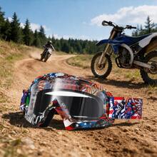 Kacamata Motocross Graffiti – Anti-Kabut dan Perlindungan UV untuk Sepeda Motor Off-Road, Cocok untuk Sepeda Motor Trail & ATV, Perlengkapan Olahraga Luar Ruangan Unisex - A - View 15