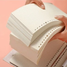 1 tờ giấy refill sổ còng/planner A4/A5/B5, giấy trắng thay thế kiểu trơn/kẻ ngang/ô vuông, phù hợp cho sổ tay còng, nhật ký, sổ du lịch, đồ dùng thiết yếu tựu trường - A - Xem 1