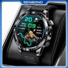 SENBONO LED Flashlight Smart Watch For Men, 1.7-Inch Touch Screen, Answer/Make Call, 1000mAh Battery, Heart Rate/Sleep Monitoring, Fitness Tracker, Activity Tracker, Message Reminder Smartwatch, Best Gift For Men Women Family - View 13