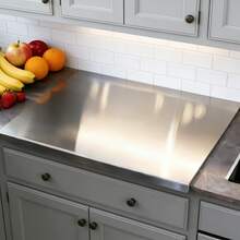 1pc Luxury 304 Stainless Steel Cutting Board, Durable And Mold-Resistant, Essential Kitchen Tool For Home Cooks And Cooking Enthusiasts, Suitable For Cutting Meat, Cheese, Bread, Vegetables And Fruits, Home Gift - Gold - View 2