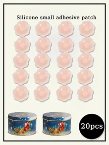 2/10/20pcs Invisible Nipple Covers (With Case), Seamless Non-Slip, Suitable For Multiple Occasions, Summer Essential - Multicolor - View 12