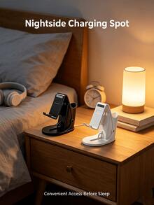 2-In-1 Pen Holder & Phone Stand, Multifunctional Desktop Organizer For Office And Students, Portable Foldable Adjustable Phone Stand, Universal Tablet Holder Compatible With All Smartphones And Tablets, Multi-Angle Foldable Desktop Bracket, Compact Pocket-Sized Mobile Stand For Home, Office, And Travel - Multicolor - View 3