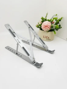 Soporte portátil de aluminio de 18 pulgadas, plegable y con disipación de calor, elevador portátil para tableta y teléfono móvil - Multicolor - Ver 9
