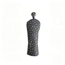 Colorful Star Pattern Golf Club Head Cover, PU Waterproof Fabric, Multi-Size Golf Club Protective Sleeve - Black - View 4