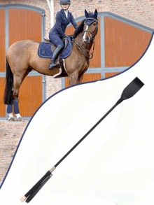 2PCS Outdoor Extreme Sports Horse Riding Whip, Super Durable Essential Daily Horse Riding Equipment, Equestrian Whip, British Style Horse Riding Aid, Synthetic Leather Material, Good Flexibility, Suitable For All Riders - Multicolor - View 3