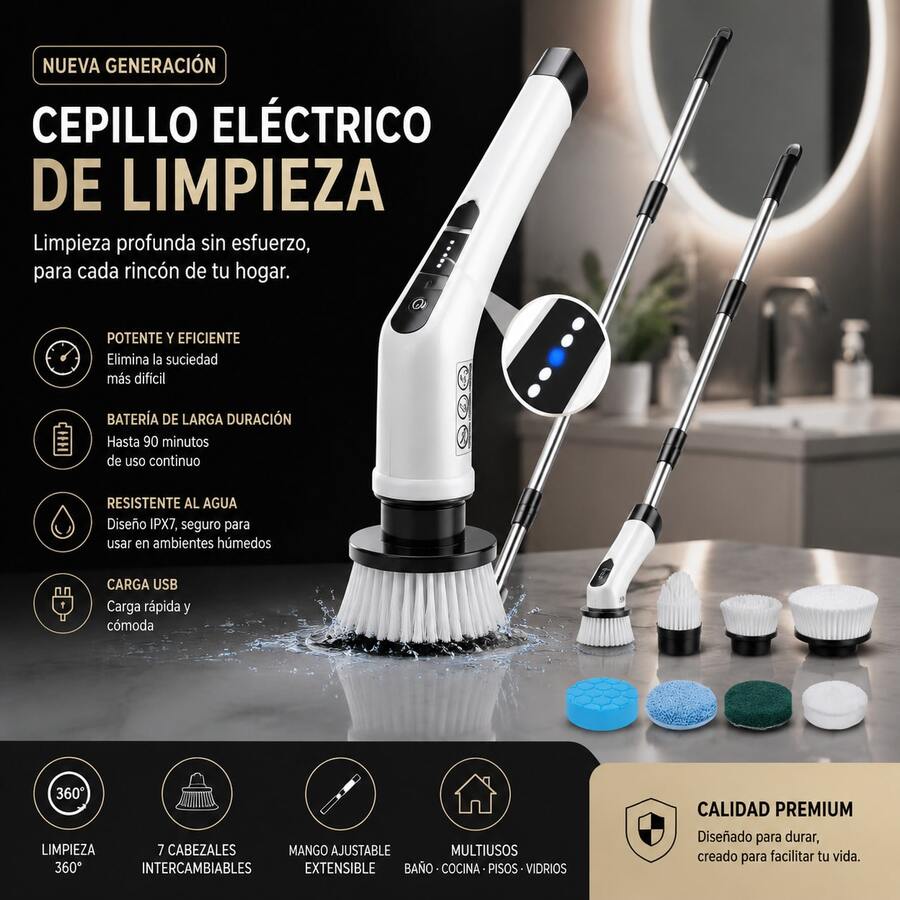 Bath Brushes - White - View 1