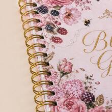 دفتر تخطيط شهري Blush Garden بحلقات لولبية، غلاف زهري بفاوانيا وردية بألوان مائية عتيقة مع أنماط فراشات ونحل مرسومة يدويًا، ربط لولبي ذهبي مزدوج للكتابة المسطحة، زخرفة إنجليزية أنيقة برقائق ذهبية، أسلوب رومانسي أنيق. تخطيط شهري لتسجيل الأهداف الشهرية والجداول وقوائم المهام ومذكرات الحياة، مناسب للطلاب وموظفي المكاتب لإدارة الوقت، مخطط فني، استخدام مزدوج للملاحظات اليومية والتخطيط، مثالي للهدايا والاستخدام الشخصي، دفتر إبداعي بزهور عتيقة - النمط 1 - مشاهدة 8