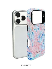 UMBAUTY 1pc Soft Matte Pink Ocean Coral Pattern Design Phone Case, Compatible With Phone 17 Pro Max, 16 Pro Max, 15 Pro Max, 14 Pro Max, 11/12/13/14/15/16/18 Pro/Pro Max/Plus, High-End Fashionable And Fun Phone Cover For Men And Women, Ideal Gift For Girlfriend On Easter, Spring, Wedding Season And Birthday - Multicolor - View 3