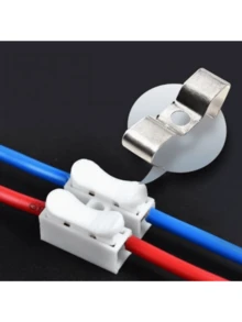 Wholesale Price Of Wire Connectors, 2-Pin Flame-Retardant LED Light Connectors, CH-2 Quick Connect Terminals, Two Position Compression Type Wire Clamp Terminal Lights, Self-Locking Terminal Connectors, Wiring Workpieces - A - View 1