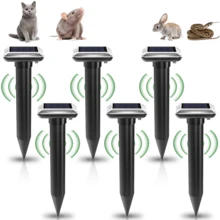 SEAGO Pengusir Hewan Bertenaga Surya, Pengusir Hewan Ultrasonik Tenaga Surya untuk Luar Ruangan, Pengusir Ular untuk Luar Ruangan, Tahan Air IPX6, Efektif Mengusir Ular, Tupai Tanah, Rakun, Tikus Sawah, Marmut, dan Chipmunk. - MultiWarna - View 9