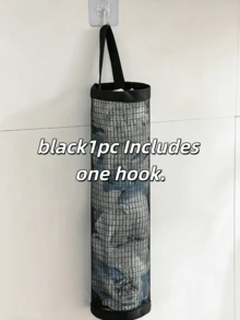 1pc Plastic Bag Dispenser Rack Storage Organizer, Suitable For Kitchen Storage, Also For Behind Door Storage. Kitchen, Storage Rack, Kitchen Essentials, Kitchen Accessories, Bathroom Accessories, Storage Organizer, Kitchen Tools, Kitchen Decor. - Multicolor - View 12
