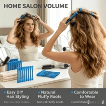 12pcs/24pcs/36pcs Hair Curling Rods, Styling Tool Set, Manual Hair Curling Rods Set, Create Voluminous Curly Hairstyle, Natural Hair Curling Rods, Cold Perm Hair Curling Rods, Hair Curling Rods Styling Hair Care Tools - Multicolor - View 7