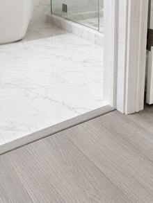 1Pc 100cm Wood Grain PVC Self‑Adhesive Floor Transition Strip,Peel And Stick Threshold Trim,Flexible Waterproof Gap Cover For Carpet Tile Vinyl Flooring,Home Floor Renovation Decor Accessory - Multicolor - View 6