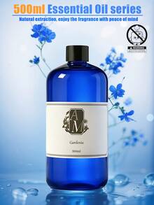 Minyak Esensial Pewangi 500ml, Cairan Pengharum Ruangan dengan Batang Penyebar Aroma, Minyak Pengharum Ruangan Alami, Cocok untuk Pelembap Udara, Penyegar Udara Dalam Ruangan Hotel dan Rumah - Botol Biru AM-500 - View 8