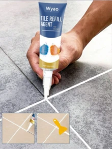 Grout Sealer (120ml, 20ml) Waterproof And Anti-Mold Tile Filler For Home Kitchen And Bathroom, Suitable For Tile Joints, Patio, Bathroom, Ideal Gift For Friends And Family - Tile Grout - View 2