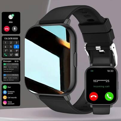 Smartwatch - High Definition Display, Wireless Calling, Customizable Wallpaper, Fitness, Reminders, Music Control