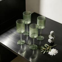 1/2/6/12pcs 10oz Acrylic Ribbed Coupe Martini Glasses Set, Suitable For Champagne, Party And Home. Suitable For Indoor And Outdoor, Party, Valentine's Day, Wedding, Restaurant, Anniversary, Christmas, Birthday Drinkware - View 3