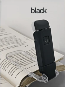 New Foldable USB Rechargeable Reading Light, Eye-Protection Reading/Night Light, Suitable For Night Use, 3 Light Colors, 3 Brightness Levels, White Shell, Includes Book Clip, Portable And Easy To Store - A - View 12