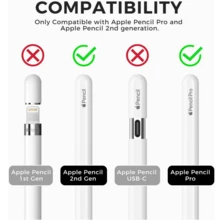 Classic Silicone Protective Case, Compatible With Apple Pencil Pro And Apple Pencil 2nd Generation - Multicolor - View 4