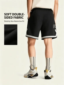 Li-Ning BADFIVE Men's Quick-Dry Basketball Game Shorts AAPW047 - Black - View 3