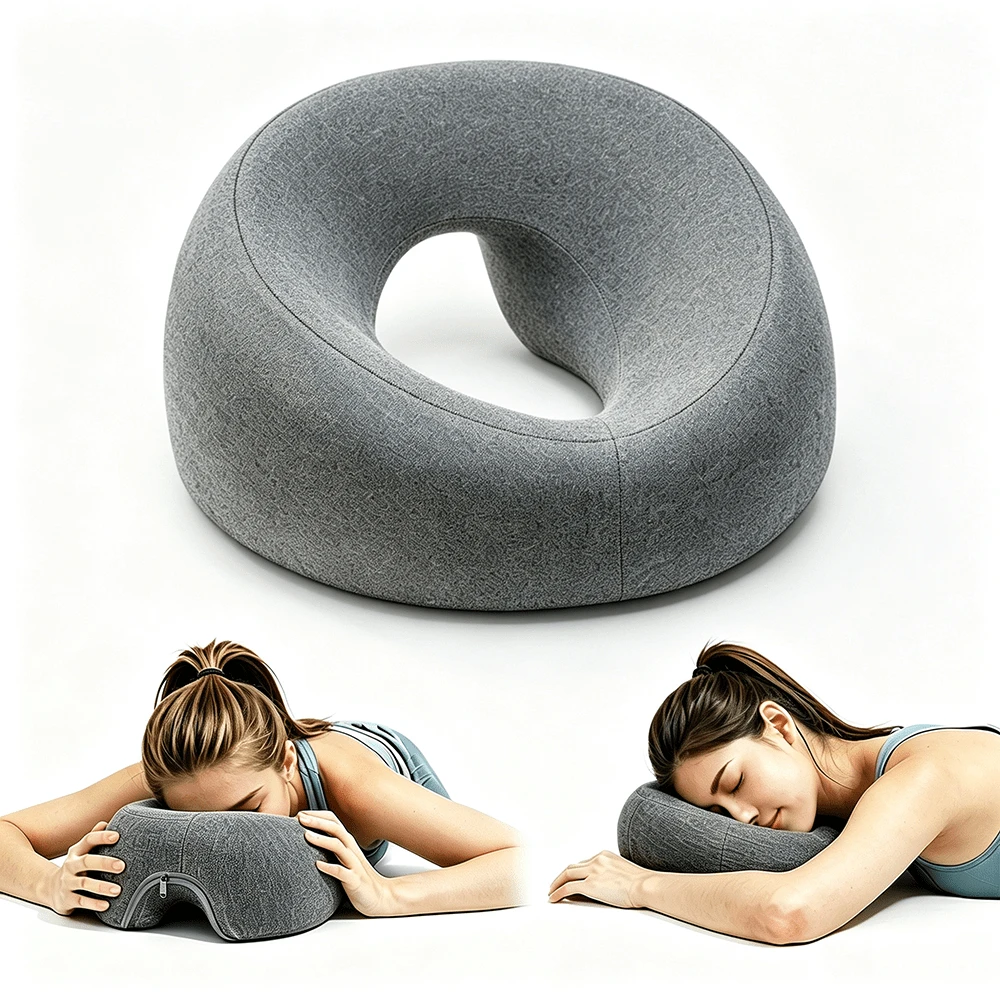 Memory Foam Prone Pillow / Prone Sleeping Enthusiasts / Office Nap / Desk Use / With Breathable Holes / Beauty Bed Face Hole Pad / Memory Foam Pillow Core / All 4 Seasons