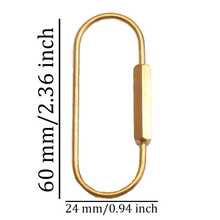 Brass Screw Buckle Keychain, Universal Brass Keychain Clip Simple Style Key Ring Carabiner Keychain Neutral Style Car Keychain Bag Accessories Y2K - Multiple Styles - View 4