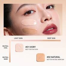 FOMIX Concealer Cair dengan Daya Tutup yang Baik, Ringan, Melembapkan, Memberikan Rasa Alami pada Kulit, Halus Tanpa Mengkerut, Tahan Lama dan Dapat Dibangun Lapisannya, Menutupi Lingkaran Hitam, Noda, Kemerahan, dan Warna Kulit Tidak Merata, Mudah Dibaurkan, Cocok untuk Wajah dan Bawah Mata, 02# Natural - 02# Warna Alami - View 9