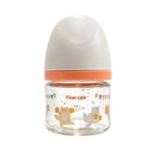 1pc 80ml/2.82oz, 240ml/8.11oz Mini Standard Neck Glass Baby Bottle, Suitable For 0-3 Months/3 Months And Above, Borosilicate Glass, Meets Different Stage Needs, Cute Pattern, Fully Detachable, Suitable For Newborn Gift, Christmas Gift - Multicolor - View 12