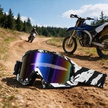 Kacamata Motocross Graffiti – Anti-Kabut dan Perlindungan UV untuk Sepeda Motor Off-Road, Cocok untuk Sepeda Motor Trail & ATV, Perlengkapan Olahraga Luar Ruangan Unisex - A - View 17