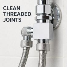 Universal Dual‑Outlet Faucet Water Splitter, 1 To 2 Way Tap Converter Adapter, Anti‑Leak Plumbing Fitting For Laundry, Toilet Sprayer, Garden Hose Connection - Multi-color - View 3