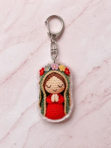 1/10 Pcs 2D Acrylic Mary Keychain Set, Acrylic Keychain, Unisex Backpack Charm And Car Keychain, Couple Commemorative Pendant, Blessing And Grace Believer Gift, Suitable For Daily Use, Holidays, Religious Commemoration, Ramadan, Party, Baptism, Wedding And Church Events - Multicolor - View 10