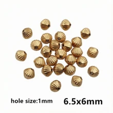 10pcs Stainless Steel Geometric Spcer Bead Charms DIY Jewelry Making Accessories For Necklace Bracelet Crafts Findings - Spacer Beads - View 6