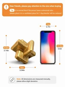 Gold Geometric Knot Resin Desktop Statue, Modern Abstract Decorative Sculpture, Luxury Home Decor Accent, Suitable For Coffee Table, Bookshelf, Mantel, Ideal Living Room Office Display Housewarming Gift - 1PC - View 10