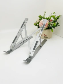 Soporte portátil de aluminio de 18 pulgadas, plegable y con disipación de calor, elevador portátil para tableta y teléfono móvil - Multicolor - Ver 3