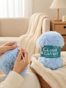 3 Rolls Faux Fur Yarn, Soft And Easy To Knit, Suitable For Knitting Scarves, Hats, Coats, Blankets, Various High-End Home Decor, DIY Crafts. - Multicolor - View 2