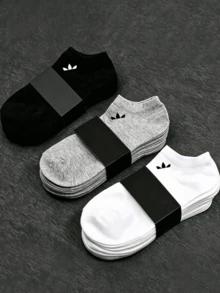 1/5/10/15 Pairs Unisex Short Invisible Socks, Multi-Color Cartoon Style, Breathable And Soft, Back To School - Multicolor - View 1